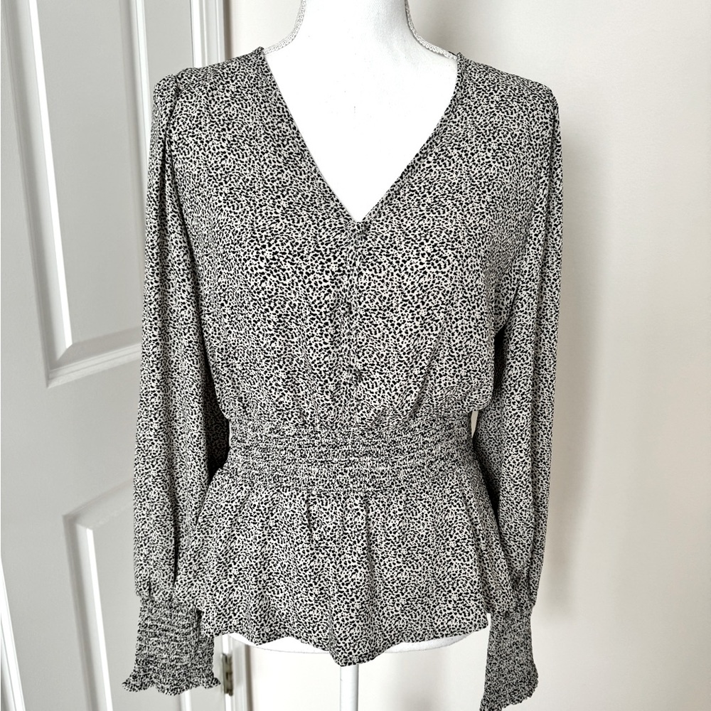Sienna Sky - animal print blouse (large)